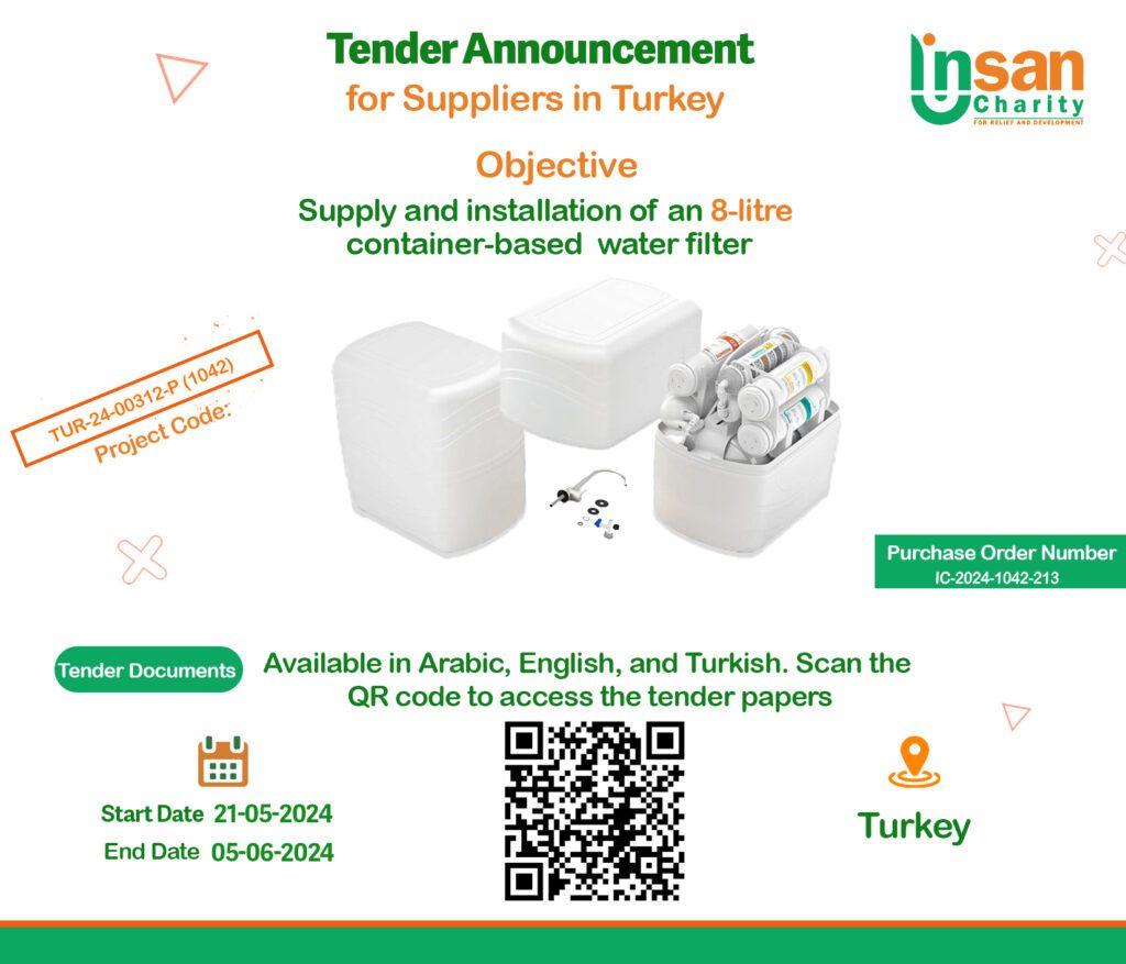 Tender Announcement for Suppliers in Turkey